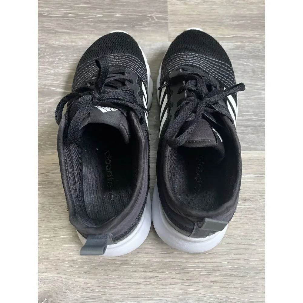 Adidas Womens Cloudfoam LVL 02009 Black Running Shoes Sneakers Size 9